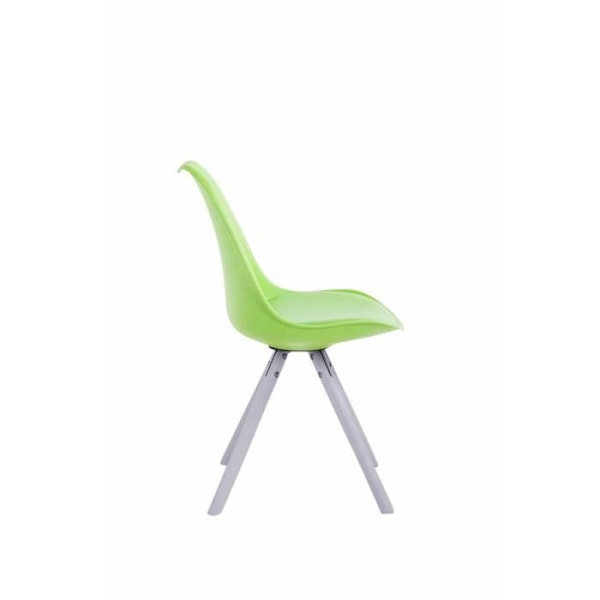 Stol Toulouse - CLP - Skandinavisk design - Syntetläder - Grön-Vit Grön-Vit