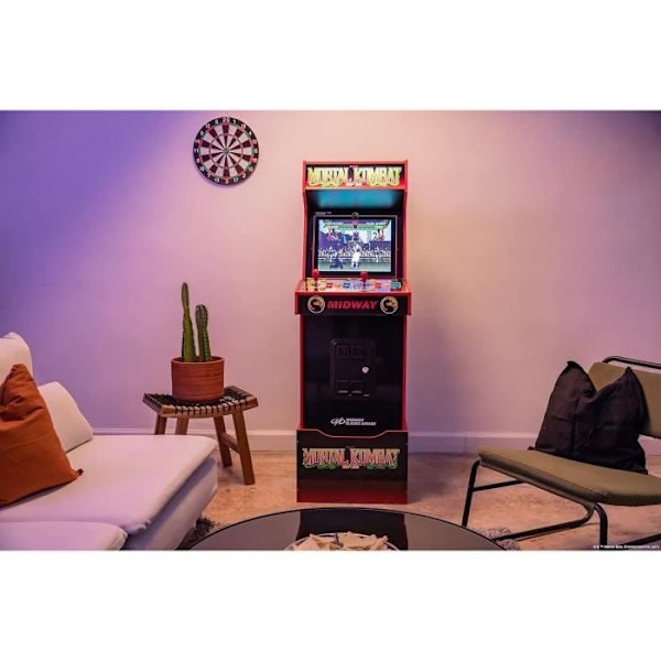 Arkadmaskin 14 spel Arcade1Up Mortal Combat Midway Legacy Edition Flerfärgad