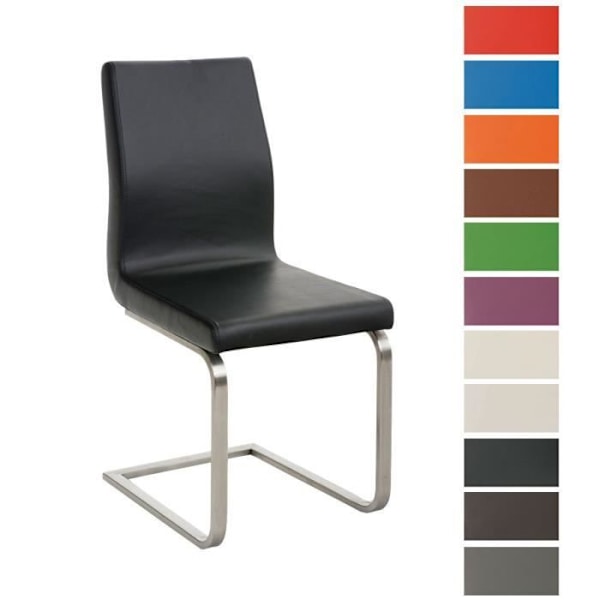 Belfort Cantilever stol i konstläder - CLP - Svart - Modern - 40x90x50 cm Svart