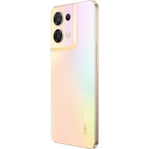 OPPO Reno8 256GB 5G guldskimrande smartphone - 6,4" skärm - Dual SIM - Android 10 skimrande guld