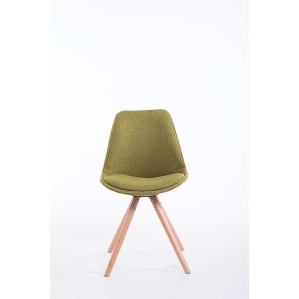 -CLP-Chaise Toulouse tyg runda ben-Array grön