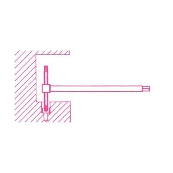 2,5 mm T-formad insexnyckel - BETA - Serie 951 - Sexkantig bit - 150 mm