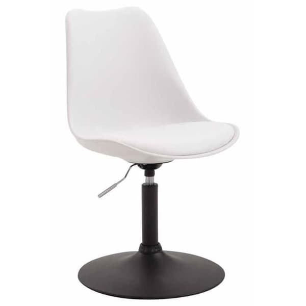 -CLP-Set med 4 Maverick plastmatstolar med metallfot-Array Vit