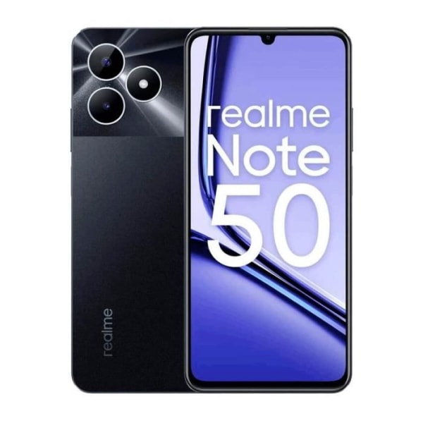 Realme Note 50 4GB/128GB Svart (Midnight Black) Dubbel SIM