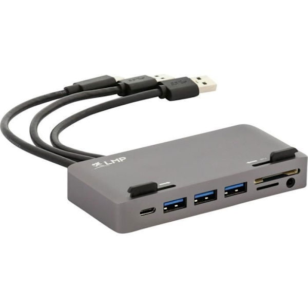LMP USB-C Attach Dock Pro Space Grey - 10 Ports USB-C Dock för iMac