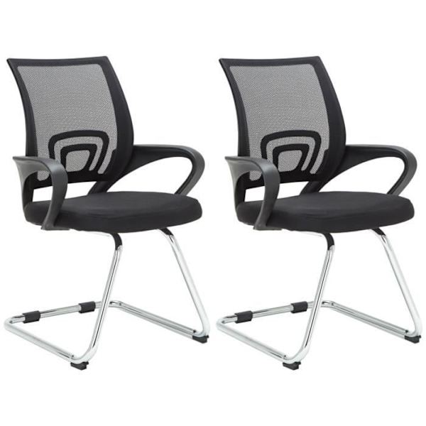 -CLP-Set med 2 cantilever-stolar Eureka-Array svart