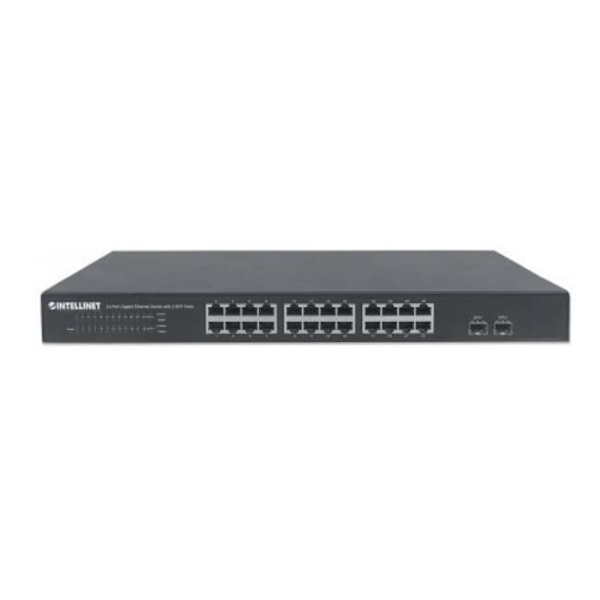 Intellinet 561044, Unmanaged Network Switch, L2, Gigabit Ethernet (10-100-1000), Full Duplex, Rackmount, 1U