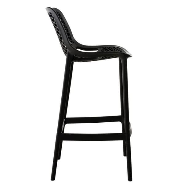 -CLP-Set med 2 utomhusbarstolar Air-Array svart