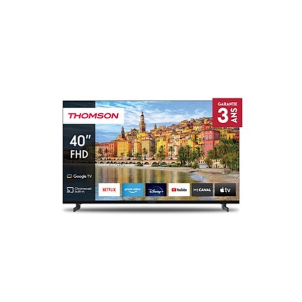 101 cm Full HD LED-TV Thomson 40FG2S14 - Google TV - Wi-Fi - Bluetooth - Integrerad Chromecast Svart