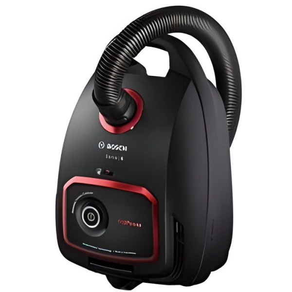 BOSCH Series 6 kanister dammsugare med påse - 850 W - HEPA filter Svart, Röd