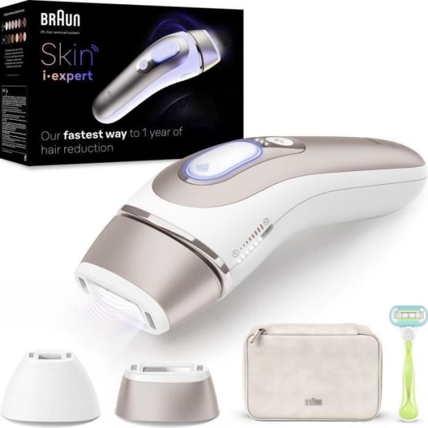 Pulsed Light Epilator - BRAUN - SKIN I-EXPERT PL7147 - Vit och brons Vitt och brons