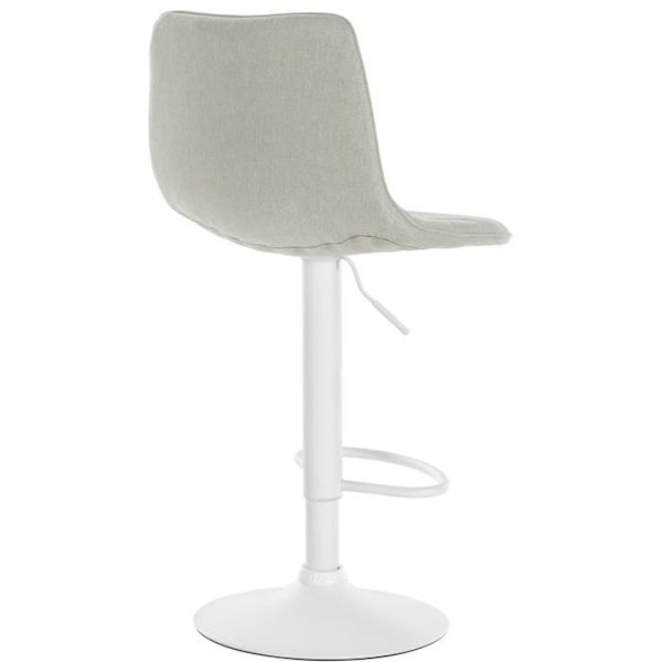 Lex Barpall i tyg Metall Base Justerbar höjd Svängbar - CLP - Kök - Creme - Beige Grädde