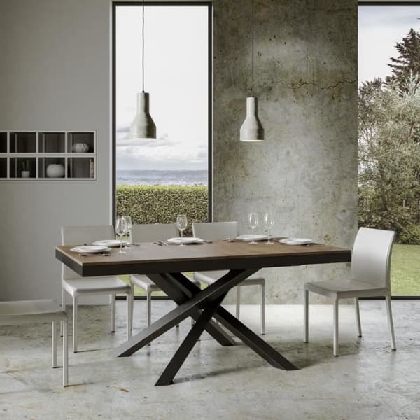 Volantis Evolution Bord - Volantis - Valnöt - Vit - 90x180 Avlångt - 440 Antracitram Valnöt