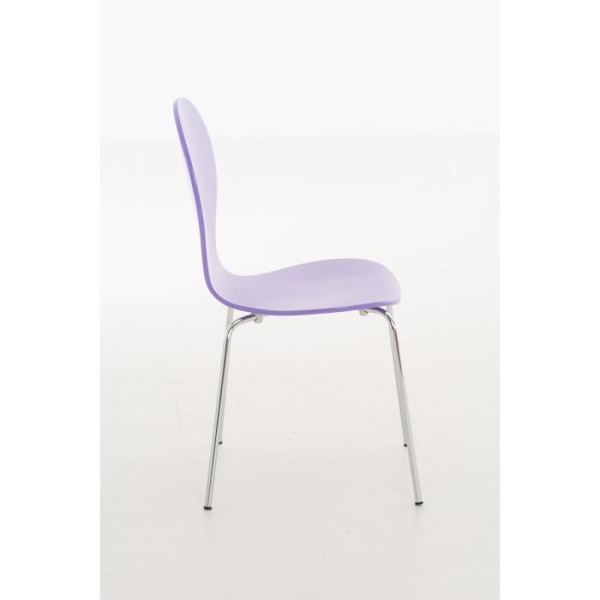 CLP Set med 4 robusta DIEGO stapelbara stolar, med träsits, ergonomiskt utformad sits, lätt underhåll, 10 färger tillgängliga... 10 färger att välja mellan