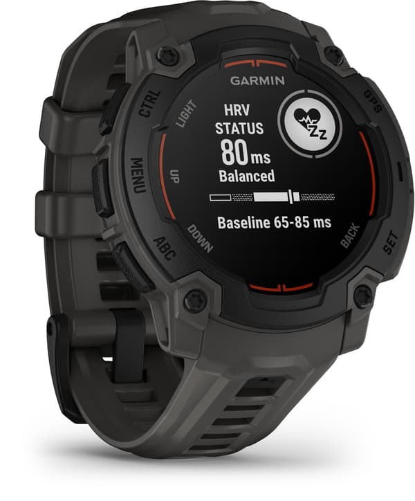 Sportigt smartur - GARMIN - Instinct E - 45 mm - Svart/Grå kol Svart och kolgrå