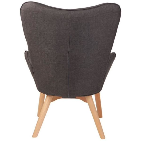 Dana Fabric Lounge Chair - Skandinavisk Design - Mörkgrå Mörkgrå