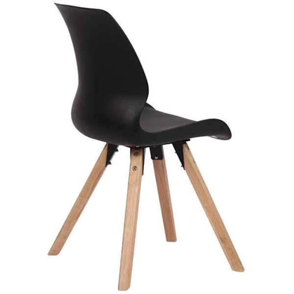 Matsalsstolar - Luna - Set om 2 - Skandinavisk design - Träpinnar - Svart Svart