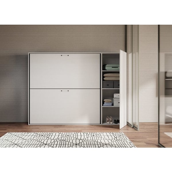 Sängskåp - Kando - H - 2 sängar - Vit Ask - Modern design Vit Ask