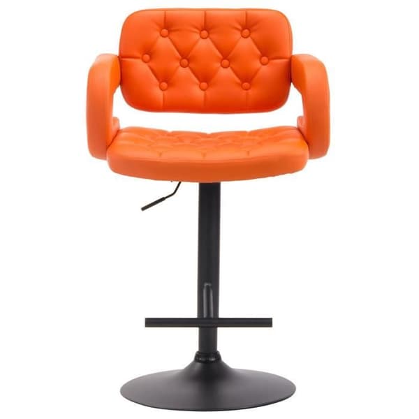 Dublin barstol i konstläder, orange-svart orange