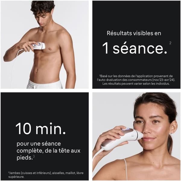 Semi-permanent epilering Braun Skin i-expert 7 PL7211 Roséguld, vit