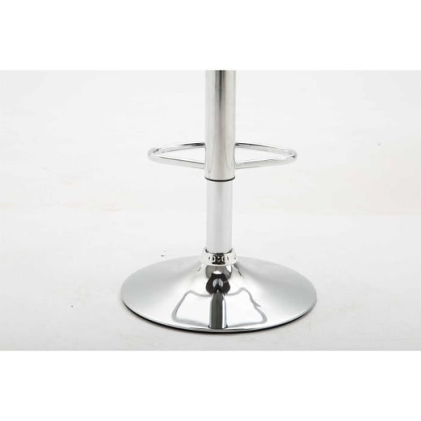 Set med 2 CONFRANCON V2 röda barstolar i konstläder - Justerbar i höjdled - Modern stil - Design Röd