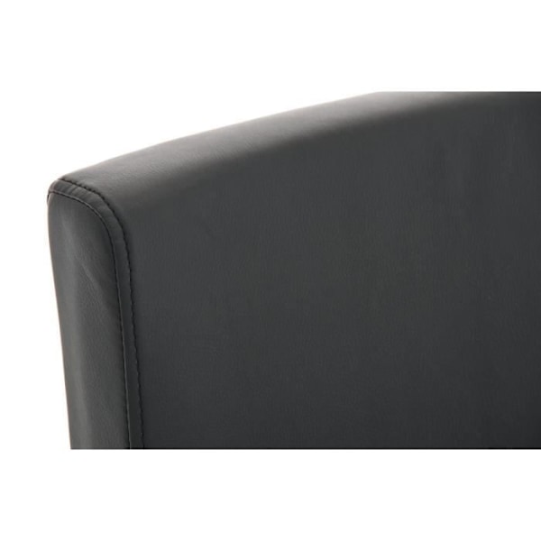 Set med 2 Paros barstolar i konstläder - CLP - Svart - Modern design - Kök Svart