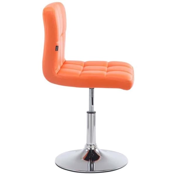 -CLP-Set med 4 loungestolar Palma V2 i justerbart och svängbart konstläder-Array orange