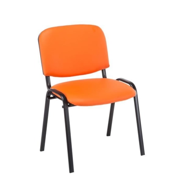 Besöksstol - CLP - Ken - Imiterat läder - Orange - Inomhus - Metall Orange