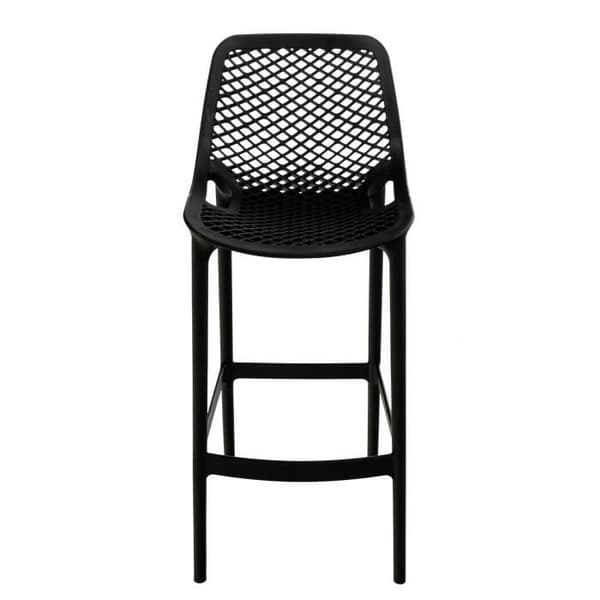 -CLP-Set med 2 utomhusbarstolar Air-Array svart