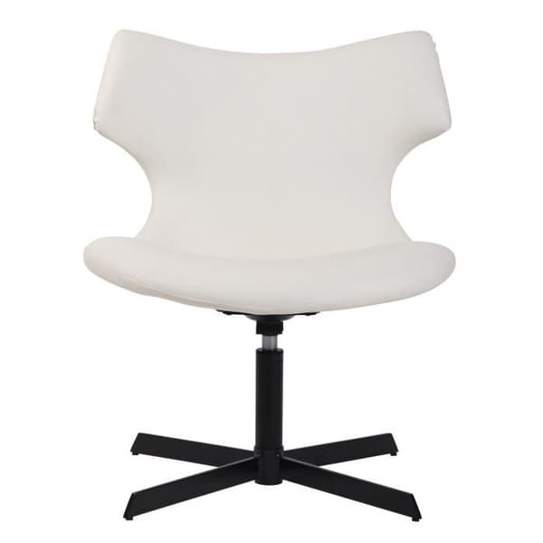 -CLP-Chaise lounge Welland i konstläder med metallfot-Array Vit