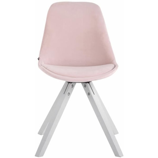 Stol - CLP - Toulouse - Klädd i sammet - Skandinavisk stil - Ergonomisk - Rosa Rosa