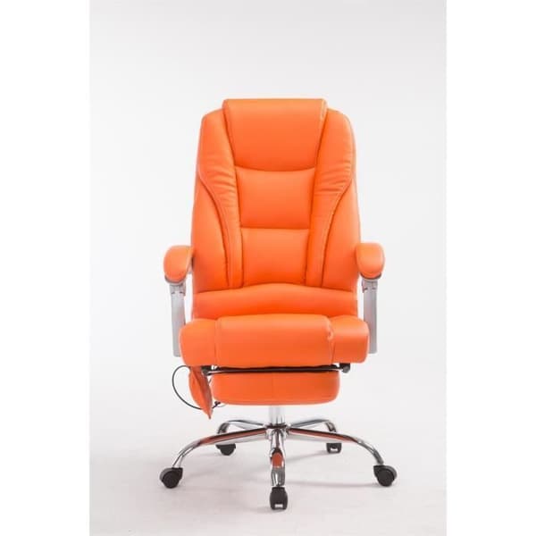 -CLP-Kontorsstol Pacific med massagefunktion i konstläder-Array orange