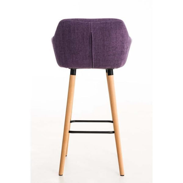 Set med 2 barstolar -BELLEY Finish (lila)