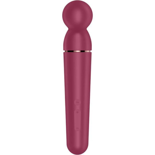 Vibrerande massör - SATISFYER - Planet Wand-er - Silikon - 10 program - Vattentålig IPX7 bär