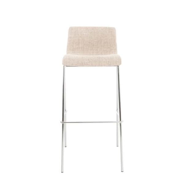 -CLP-Barstol Hover i tyg med 4-bent fot-Array grädde