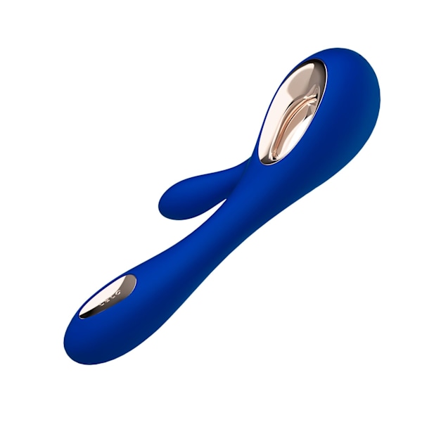 LELO SORAYA Wave Midnight Blue, en kaninvibrator som använder WaveMotion, en unik teknik för kroppslig njutning Blå