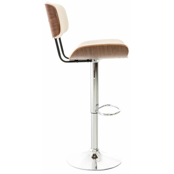 Sarnia I barstol - CLP - Brun - Modern - Ergonomisk träsits - konstläderöverdrag Valnöt/beige