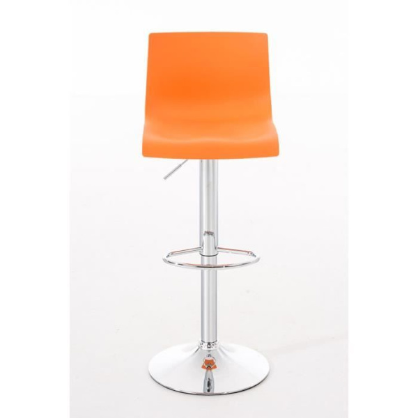 Barstol - CLP - Hoover - Höjdjusterbar - Plastsits - Orange Orange