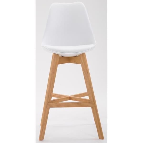 Set med 2 Barstolar Cannes - CLP - Vit - Plastskal - Skandinavisk design Vit