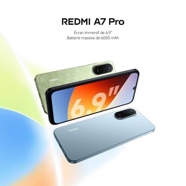 REDMI A7 Pro, Smartphone 4 GO + 128 GO, Blå, Immersiv 6.9" skärm, 6000mAh (typ) batteri, Octa-core processor