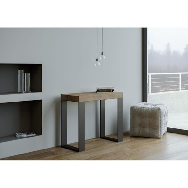 Tecno Premium utdragbar konsol - TECNO - Valnöt - Modern - Design - Metall Valnöt