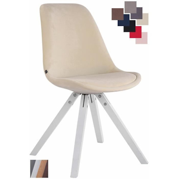 Stol - CLP - Toulouse - Klädd i sammet - Skandinavisk stil - Ergonomisk - Beige Beige