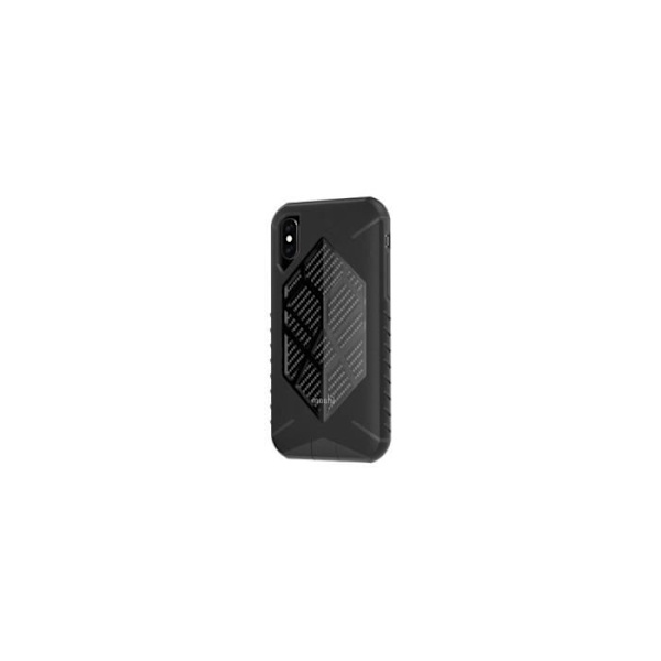 Stötsäker skal - MOSHI - TALOS - iPhone X - Svart - Kolfiber - Elegant Svart