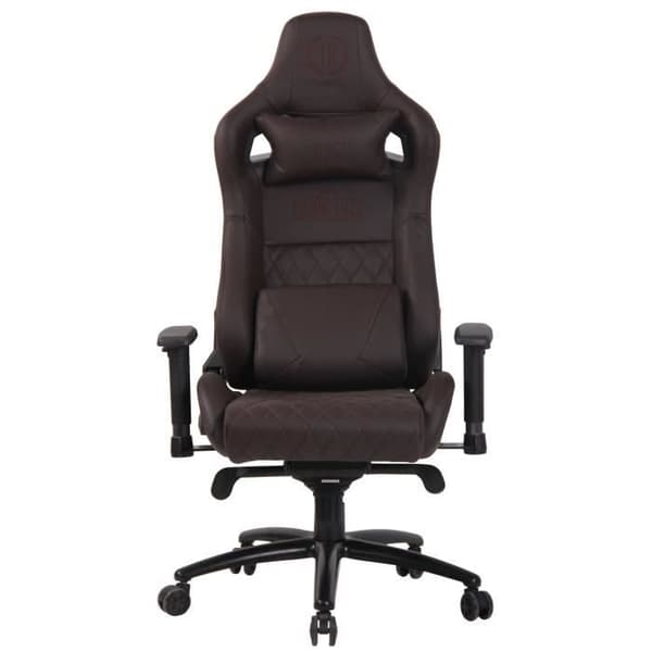 -CLP-Gamer kontorsstol Keren i äkta läder-Array kastanj