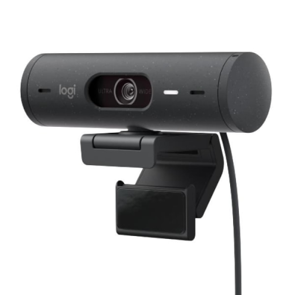 Webbkamera - Full HD 1080p - Logitech - Brio 500 - Med autoexponering - Grafit