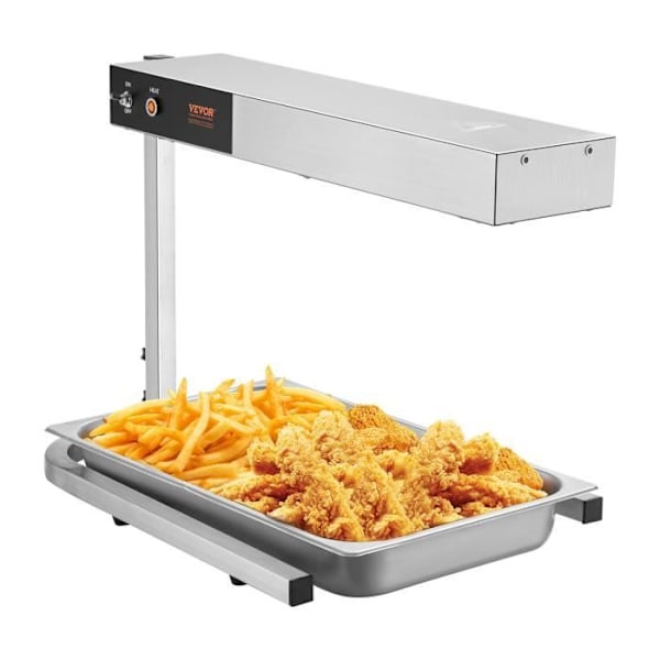 Elektrisk pommes fritesvärmare - VEVOR - 635x380x540 mm, 3,85 kg, 750 W 40-50 ℃, rostfritt stål, för restaurangkök