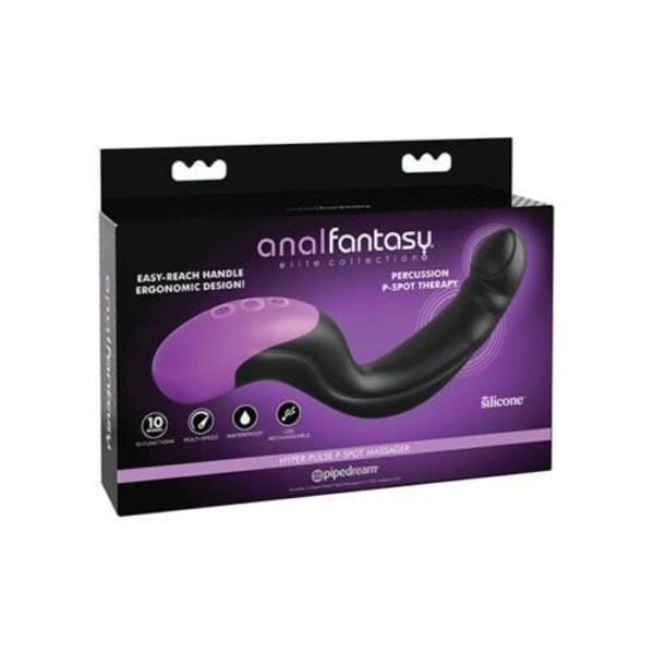 Masseur Anal - Pipedream - Hyper Pulse P Spot - Silikon - Ergonomisk - Svart Svart