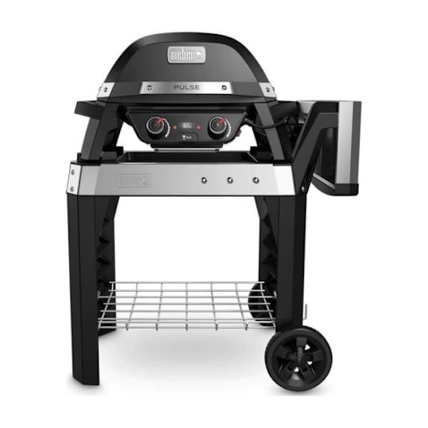 WEBER Pulse 2000 elektrisk grill med vagn Svart