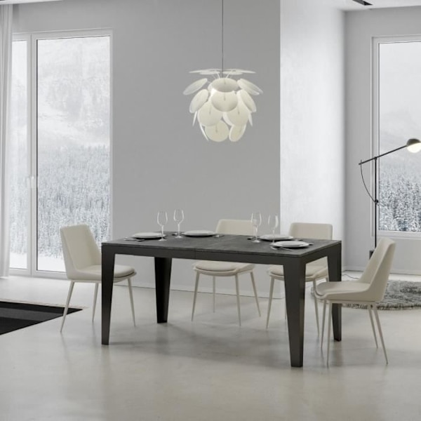 Utdragbart bord - FLAME - Evolution 180 - Cementfärg - Metall - Modern CEMENT