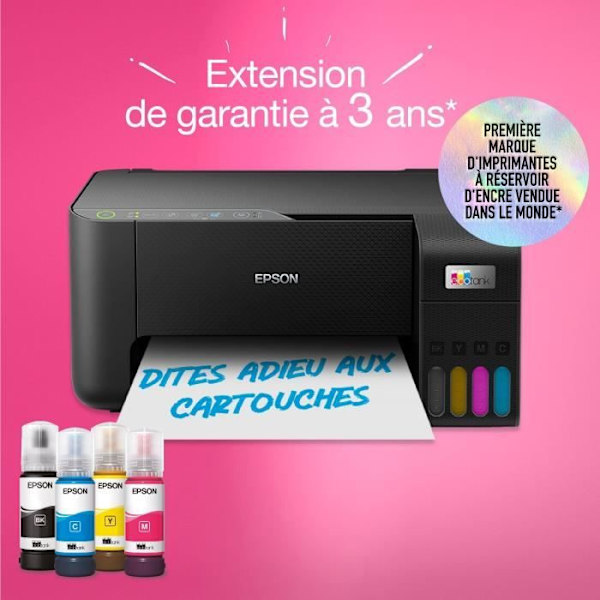 A4 multifunktionsskrivare - EPSON - Ecotank ET-2860 - Wi-Fi - Utrustad med bläckbehållare